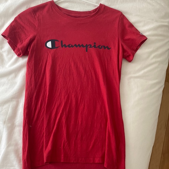 Black champion t-shirt //size xs small fits medium //great condition!!